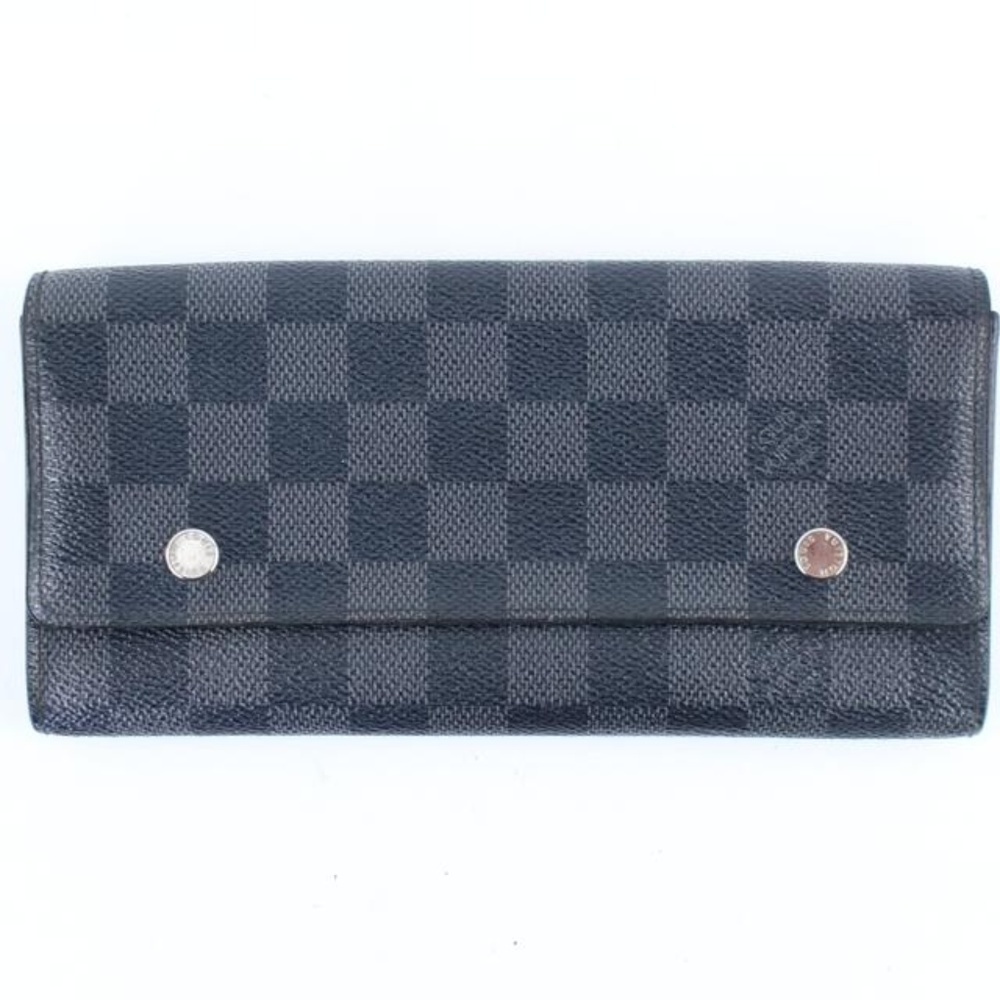 Louis Vuitton Damier Graphite Long Flap Wallet